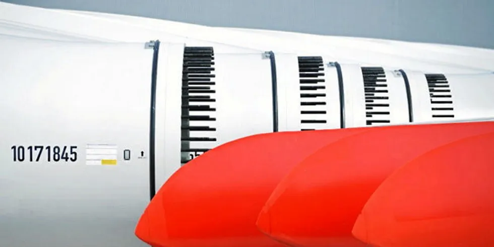 TPI Composites wind turbine blades.