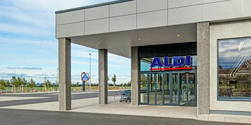 Aldi launches gin salmon product.