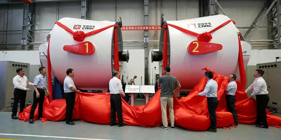 CRRC's earlier 10MW generator