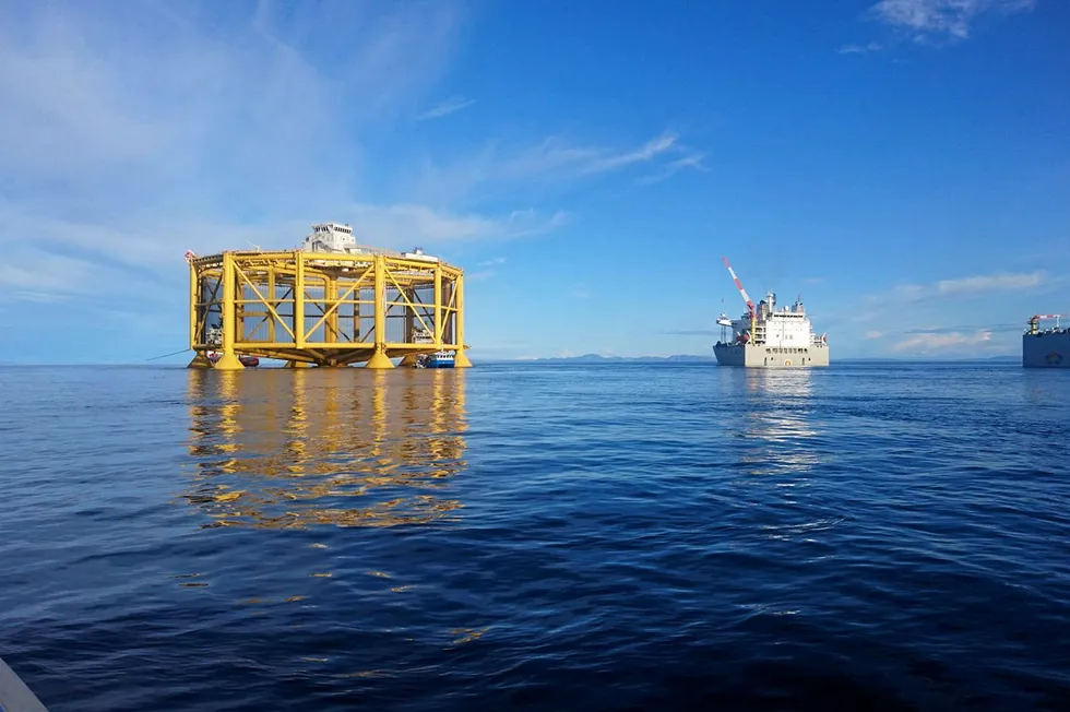 In Norway, SalMar, the country’s second-largest salmon producer, invested about NOK 2.3 billion ($215 million/$239 million) to establish a joint venture in 2021 with Norwegian industrial conglomerate Aker Group. SalMar Aker Ocean's Ocean Farm 1 (pictured) is generally regarded as the country’s first offshore aquaculture project.