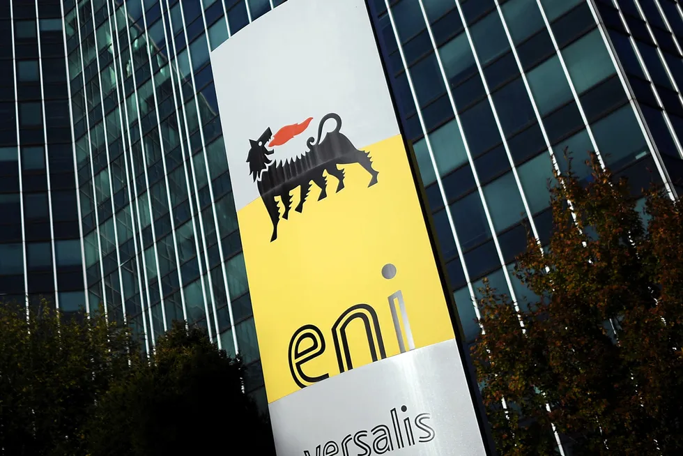 Headquarters: Italian energy company Eni's offices in San Donato Milanese, near Milan