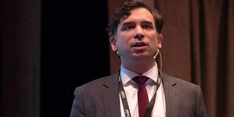 Gorjan Nikolik, senior analyst at Rabobank made a detailed presentation during the IntraFish online Shrimp Forum.