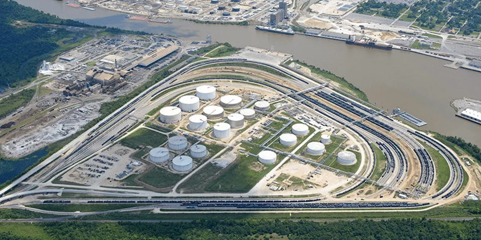 New Fortress Energy's Jefferson Terminal site in Beaumont, Texas.