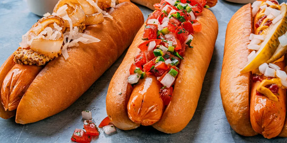 Salmon hot dogs star in Bon Appetit article.