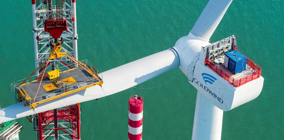 Goldwind's 8MW offshore turbine.