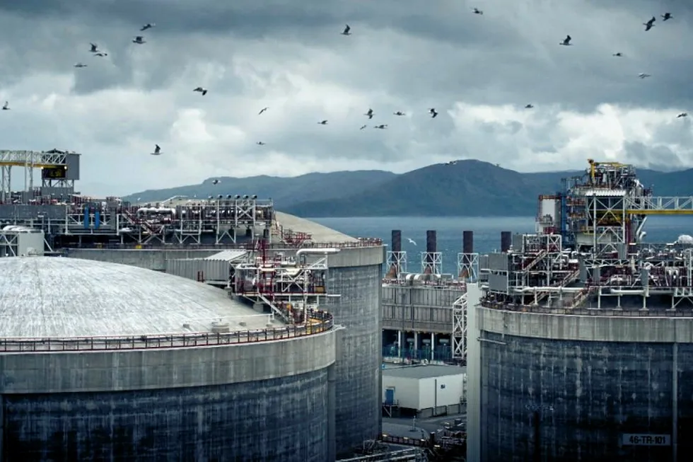Capacity: the Snohvit LNG plant on Melkoya