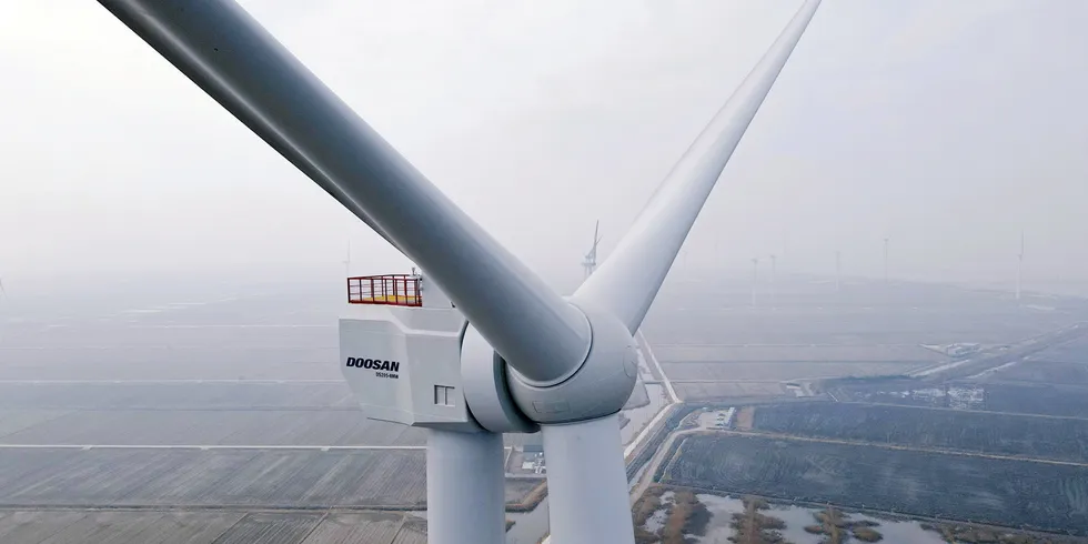 Doosan's 8MW prototype.