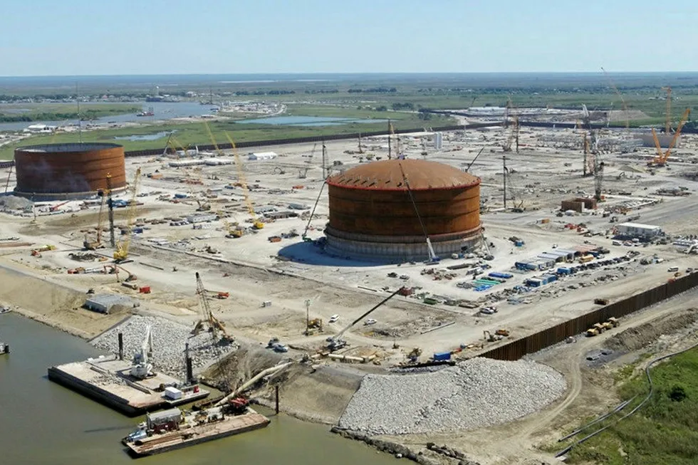 On track: Calcasieu Pass LNG