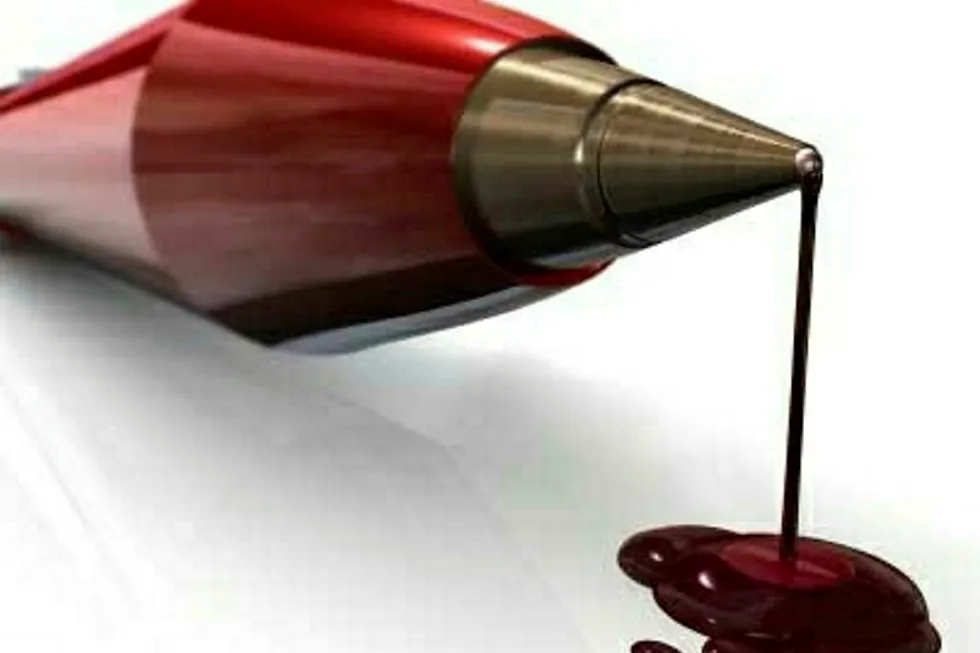 More red ink: Ensco widened its losses in its final quarter of activity prior to the merger with Rowan