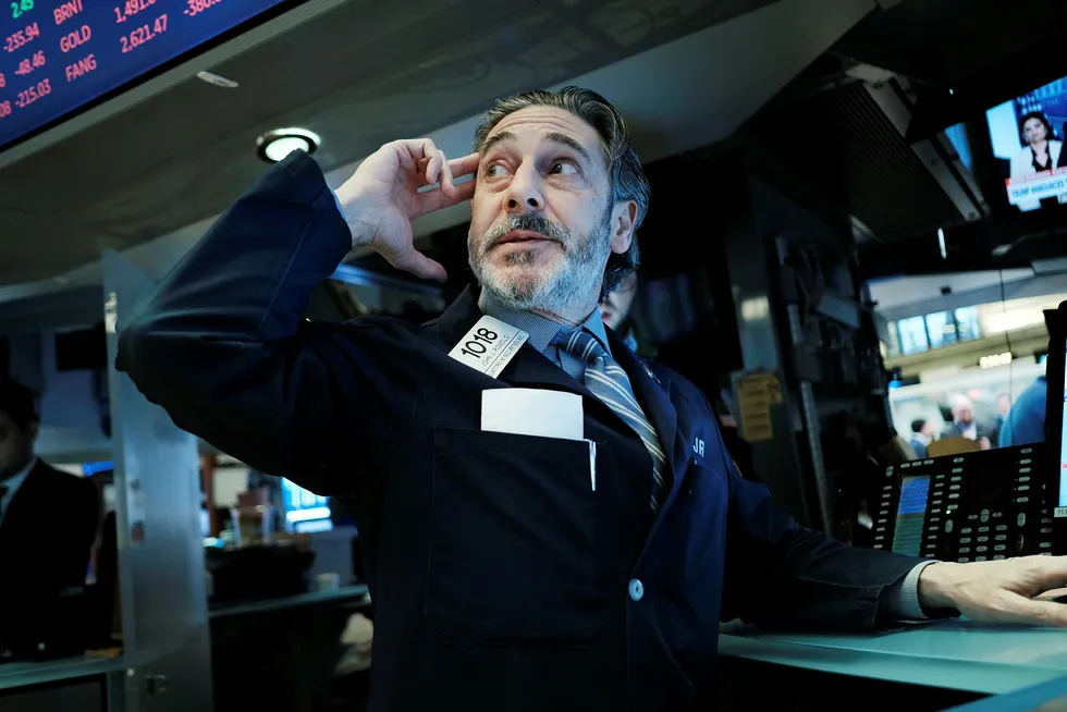 Oil price: Brent crude futures settled at $22.54 a barrel, up $2.08, or 10.2%