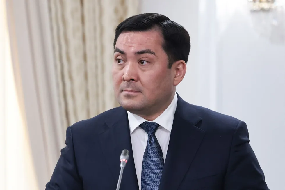 Kazakhstan Energy Minister Erlan Akkenzhenov.