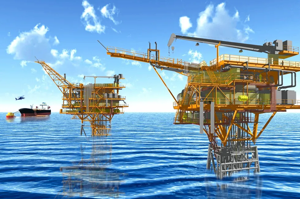The Nong Yao project in the Gulf of Thailand, back in the day.