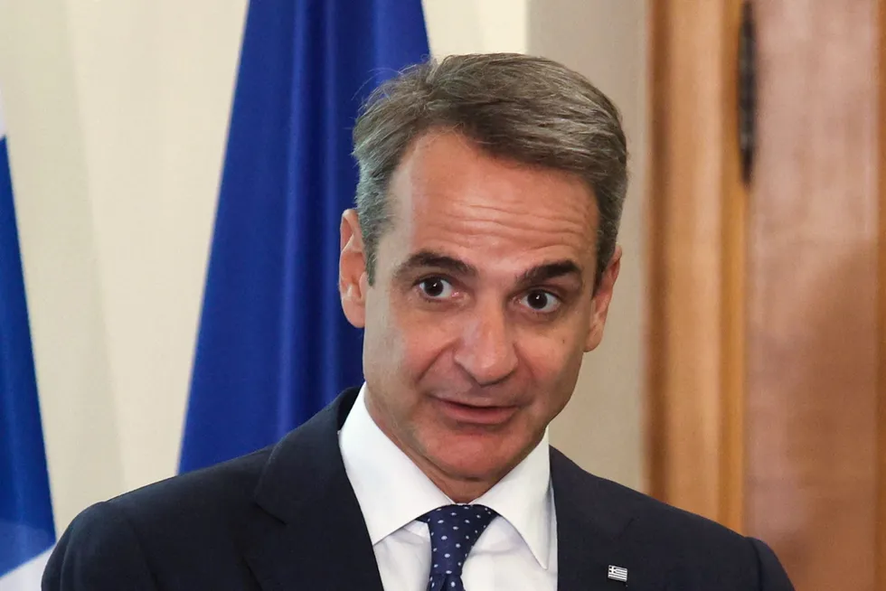 Energy diversification: Greece’s Prime Minister Kyriakos Mitsotakis.