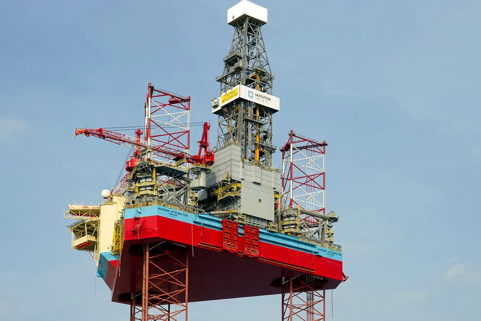 Same type: the Maersk Integrator jack-up drilling rig (pictured) is the same design as the Maersk Intrepid.