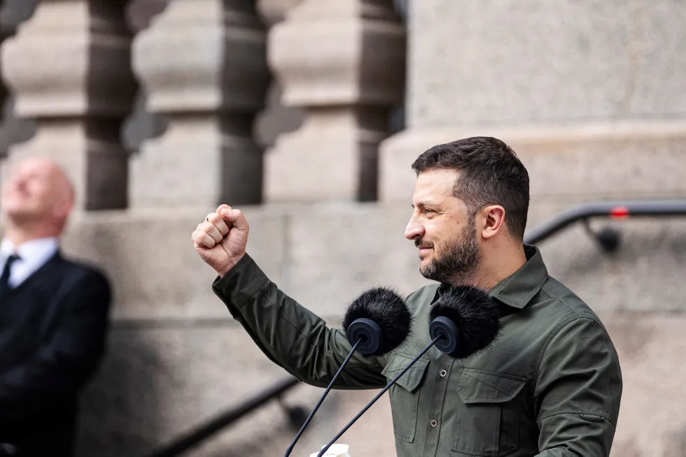Building trust: Ukrainian President Volodymyr Zelensky.