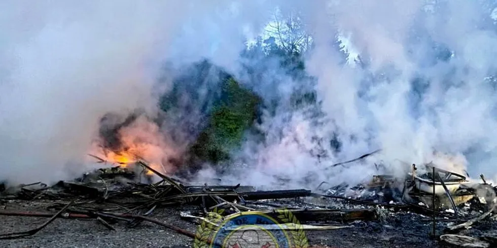 Armed attackers set fire to the facility early on Saturday morning.