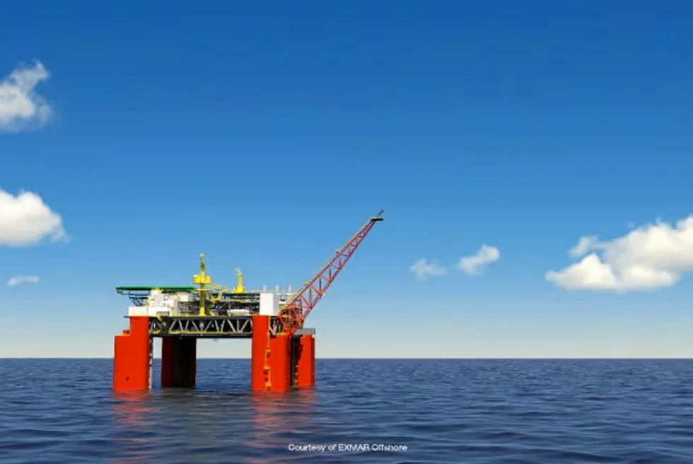 A rendering of BP’s Kaskdida FPU. Singapore’s Seatium will carry out engineering, procurement, construction and onshore commissioning work on the floater destined for the US Gulf field.