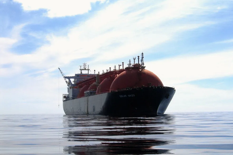 Gas exports: The 135,000-cbm Mazo (ex-Golar Mazo, built 2000) is believed to be one of the vessels in Energos Infrastructure’s fleet.