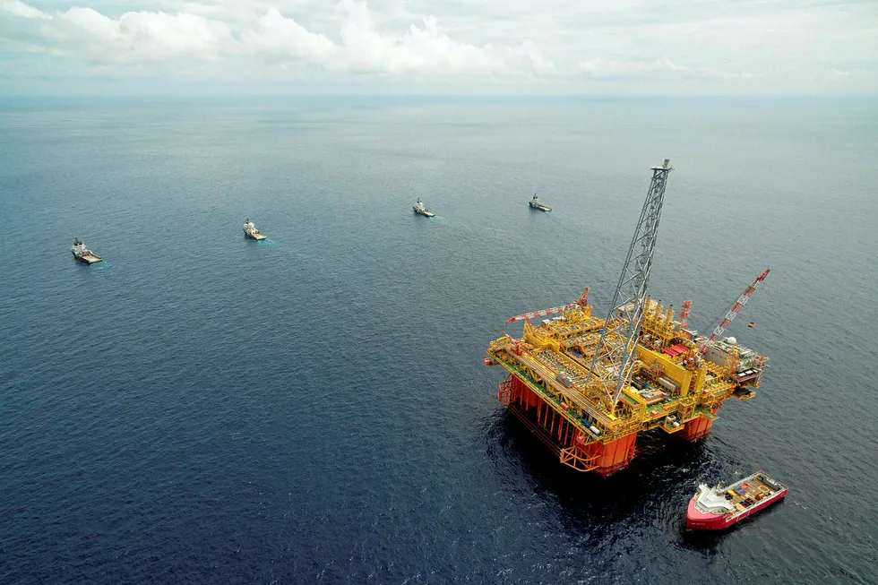 The Ichthys central processing facility at the Ichthys field in Australia