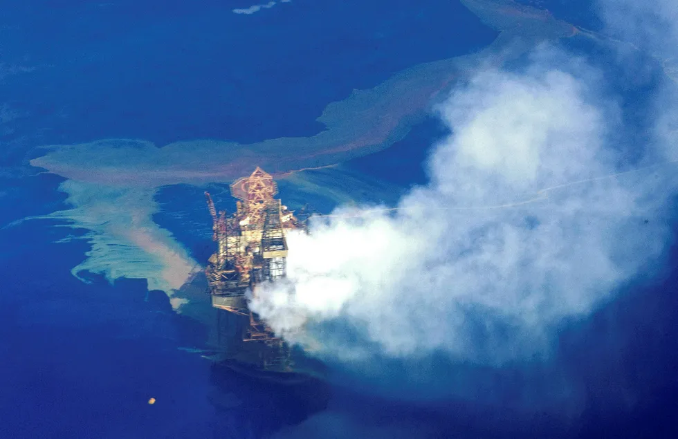 A decade ago: Oil leaking from PTTEP's Montara field off Australia