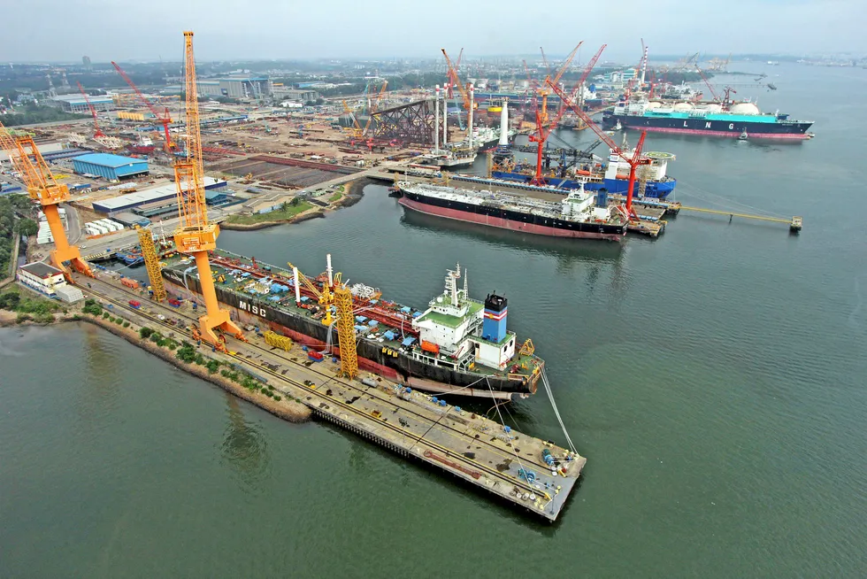 In contention: the Malaysia Marine & Heavy Industries yard