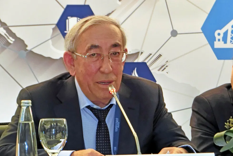 Implementation: Tatneft chief geologist Rais Khisamov speaking at the National Oil & Gas Forum in Moscow, Russia