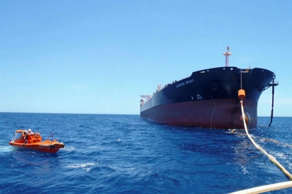 Bullying problem: the Dampier Spirit FSO at the Stag field off Western Australia