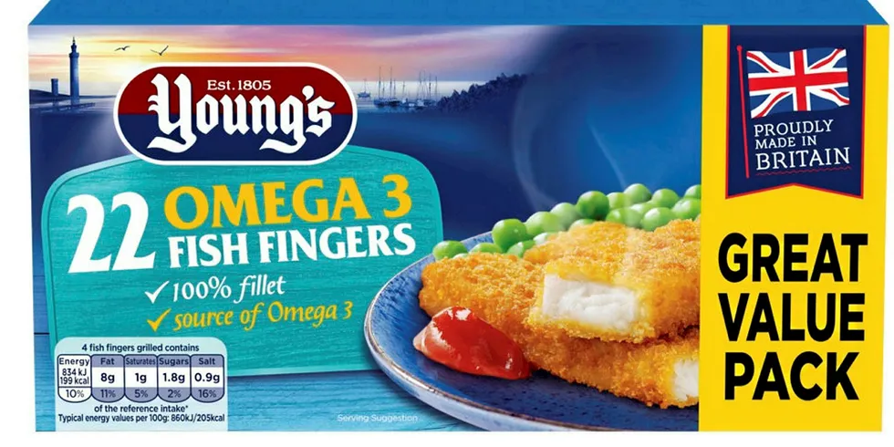 Young's fish fingers.