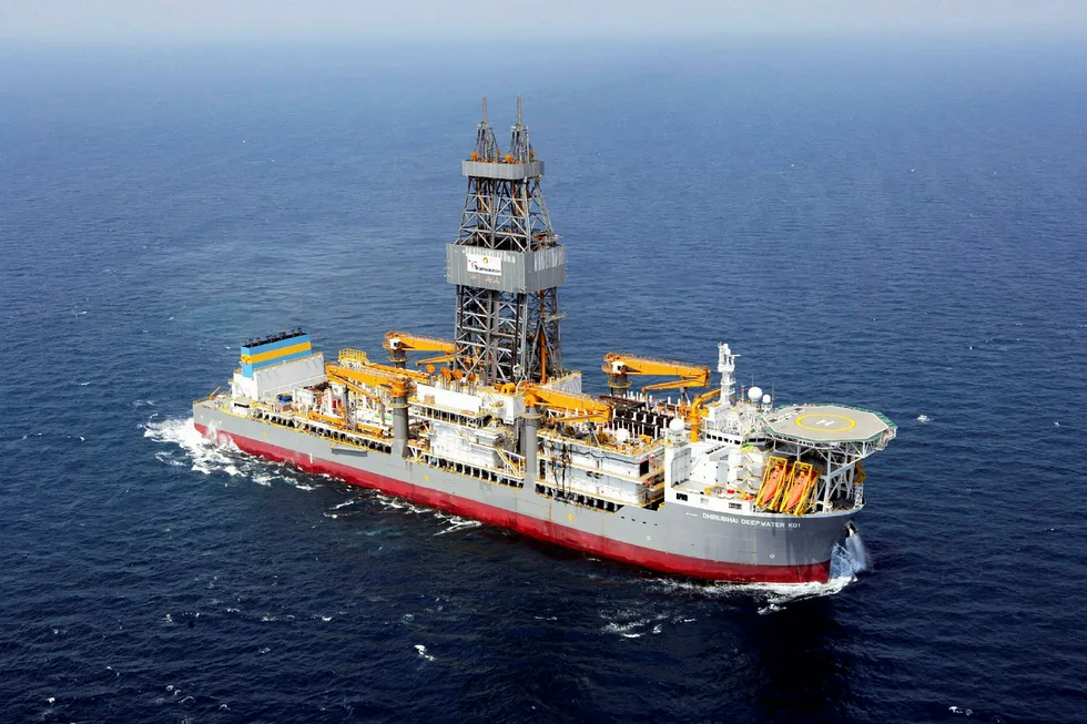 In the frame: Transocean drillship Dhirubhai Deepwater KG1