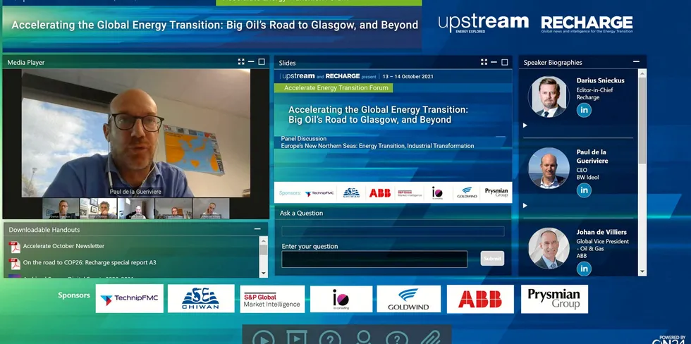 Paul de la Guérivière, CEO of BW Ideol speaks on the panel.