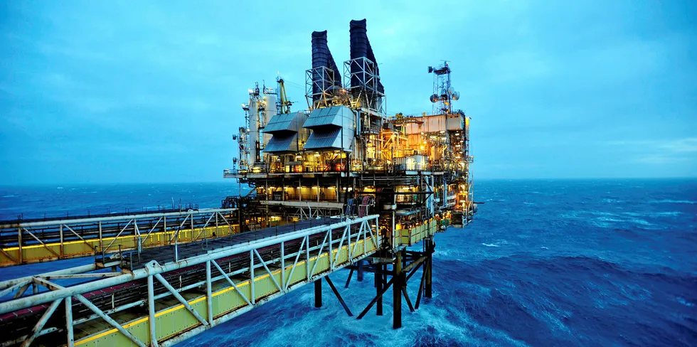 A BP platform in the North Sea.