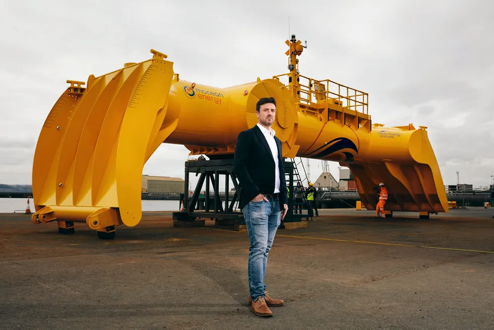 Prototype: Mocean Energy managing director Cameron McNatt.