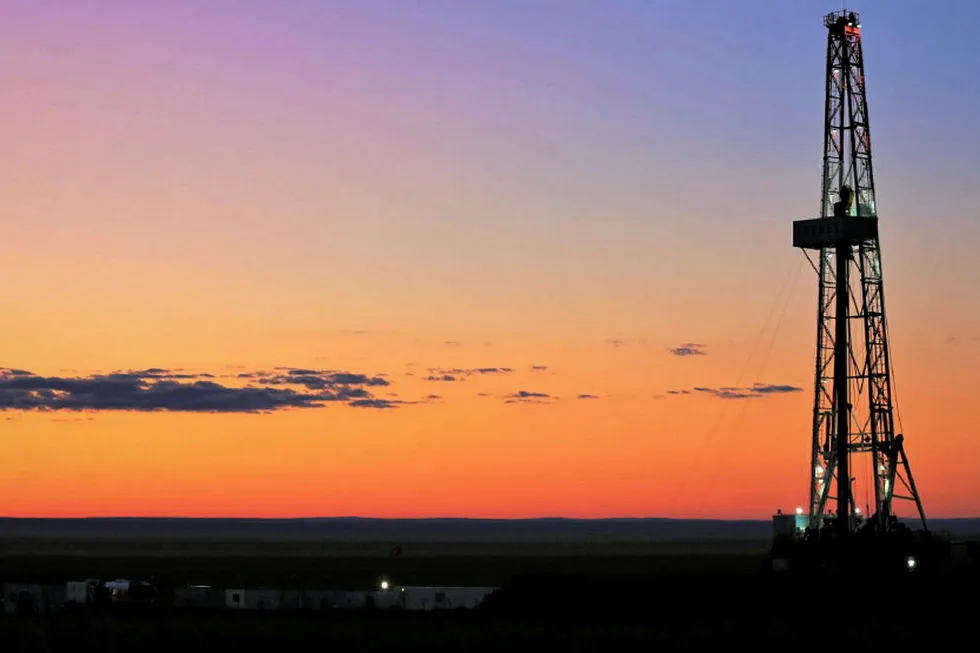 Nice discovery: the drilling rig at the Heron discovery in eastern Mongolia