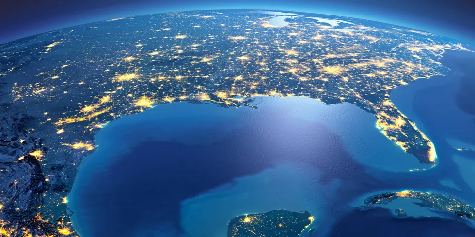 The Gulf of Mexico seen from space