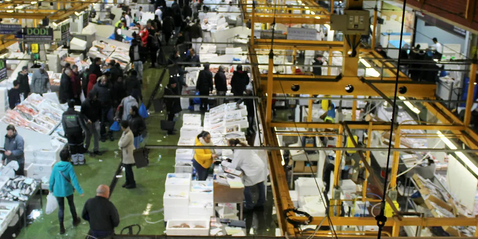 Easter is the strongest period of the year after Christmas at London's Billingsgate market.