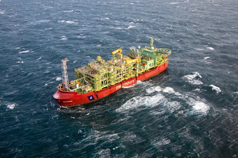 Nearby: the FPSO at the Catcher field.