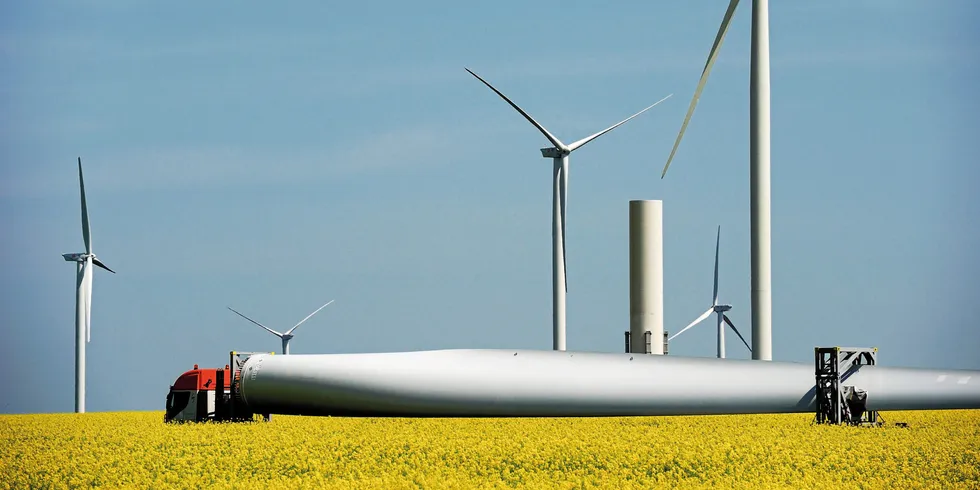 Fântânele-Cogealac wind farm in Romania