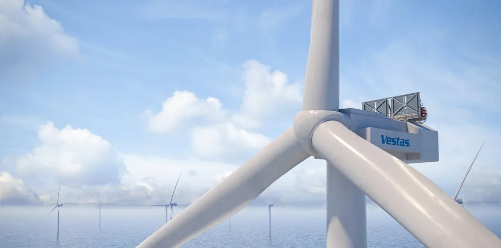 A rendering of the Vestas 15MW turbine.