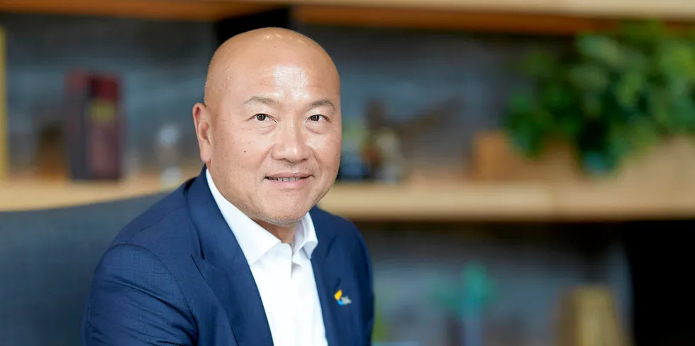 Thiraphong Chansiri, president and CEO of Thai Union, got some good news abut his company's sustainability performance.