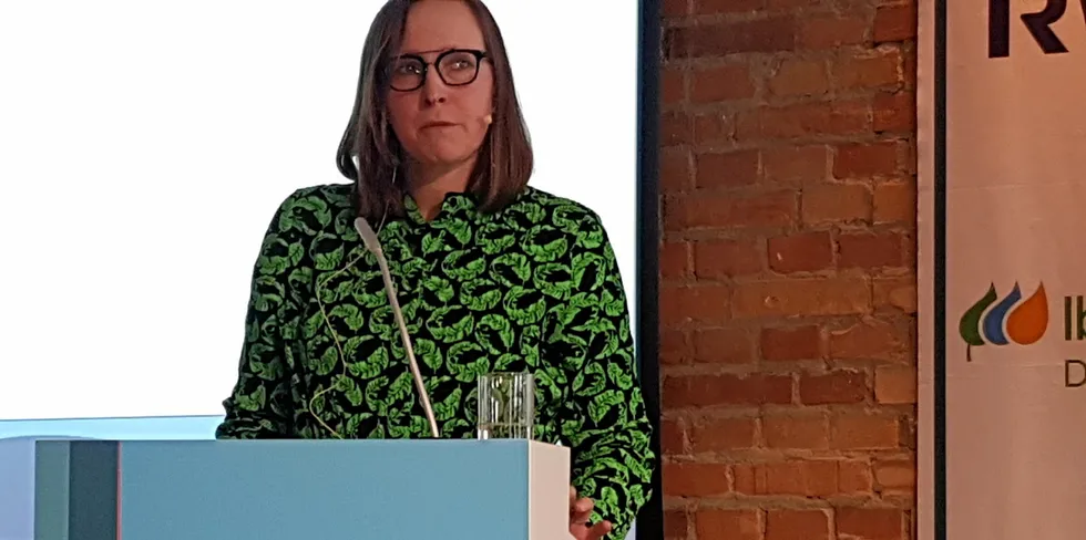 BP Germany offshore head Ina Kamps at Berlin offshore wind conference.