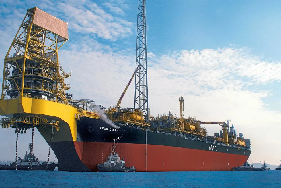 The Kikeh floating production, storage and offloading vessel, which is deployed on PTTEP's field of the same name.