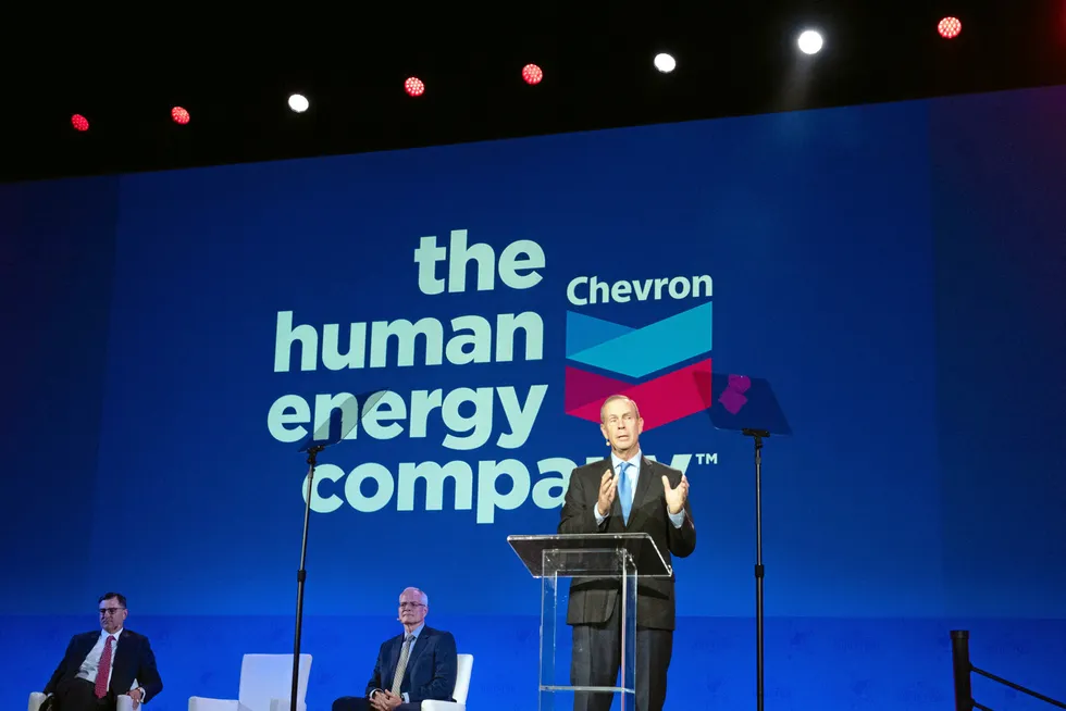 Address: Chevron chief executive Mike Wirth.