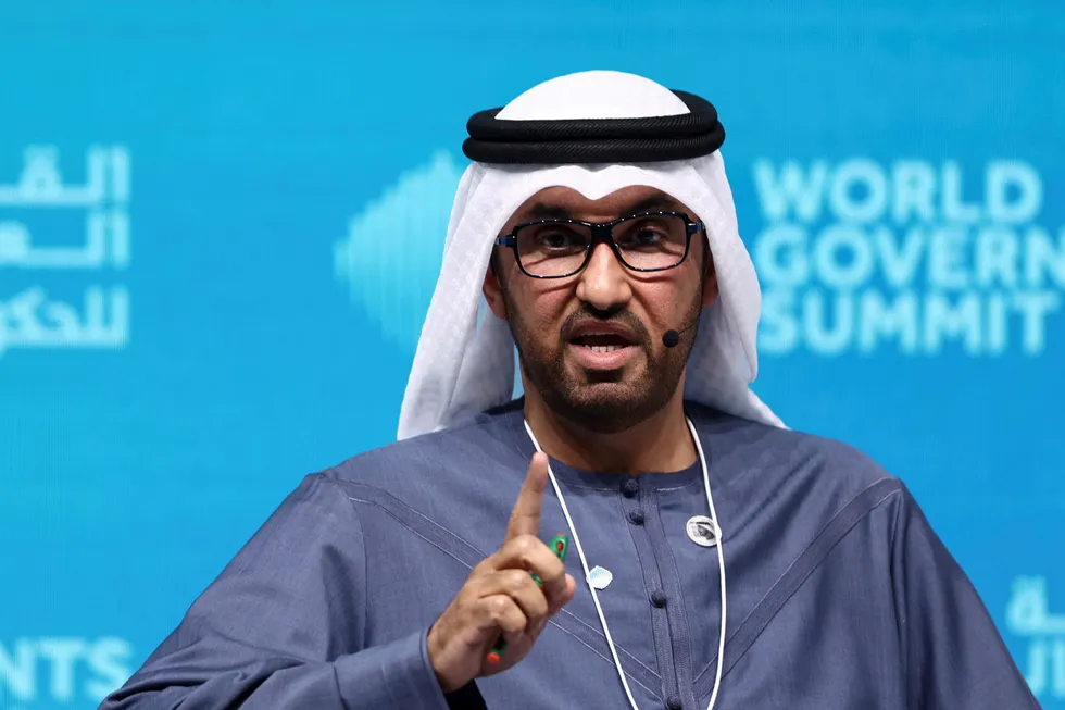 Adnoc group chief executive Sultan Ahmed Al Jaber.