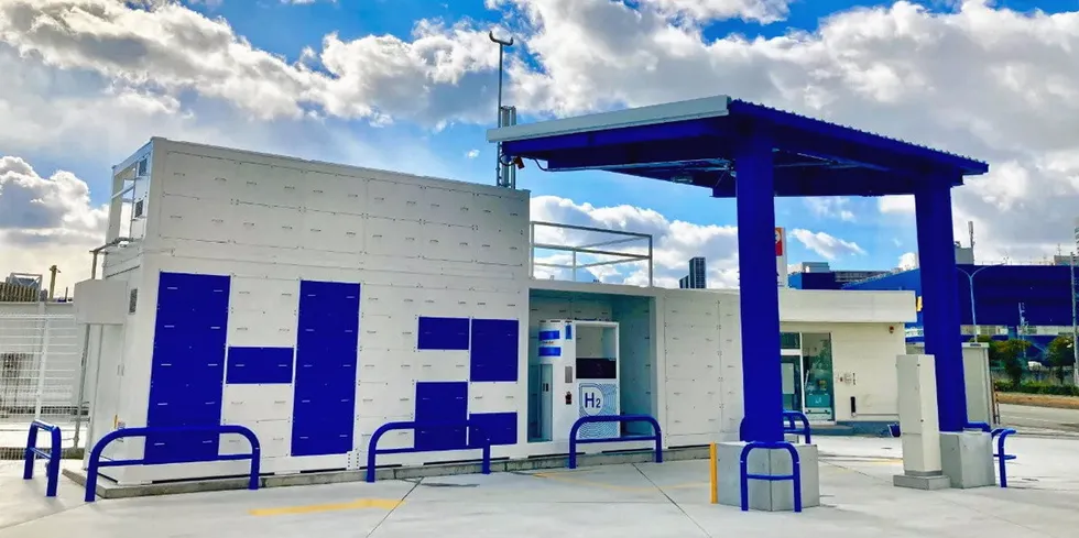 . MK West's hydrogen filling station in Kobe, Japan, built and operated by Air Liquide.