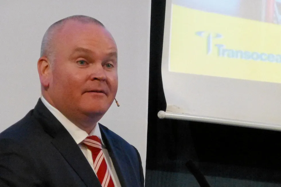 Backlog: Transocean chief executive Jeremy Thigpen.