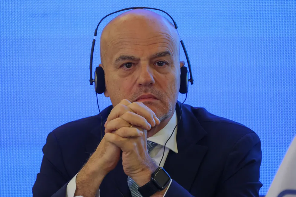 Eni chief executive officer Claudio Descalzi.