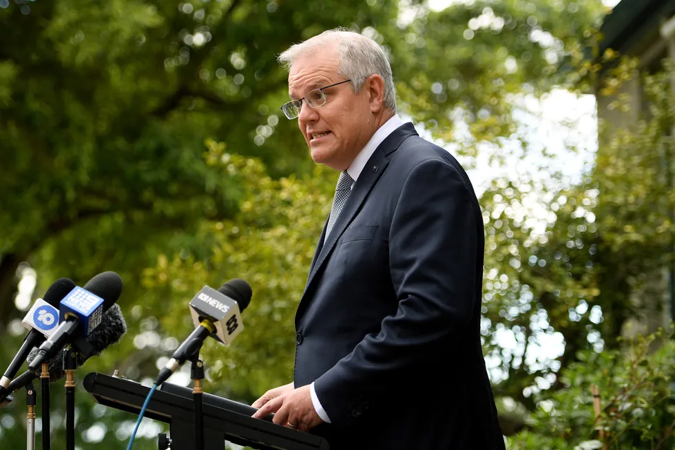 Confirming attendance: Australian Prime Minister Scott Morrison