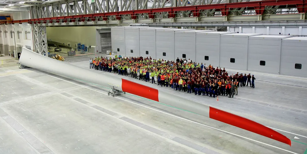 Workers at Enercon plant