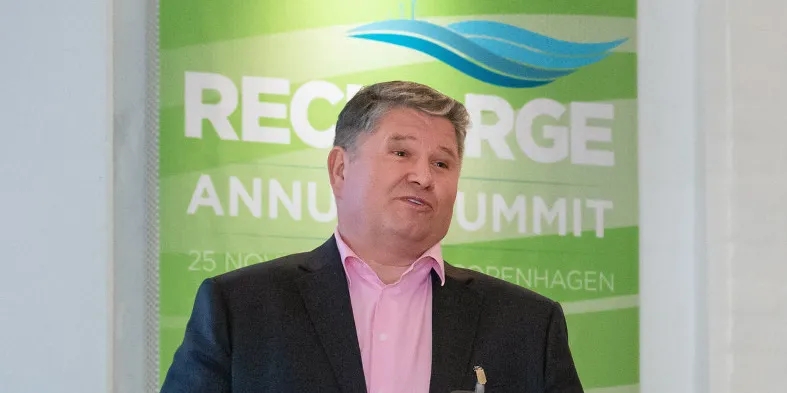 Ocean Winds COO Grzegorz Gorski speaking at the 2019 Recharge Energy Transition Summit