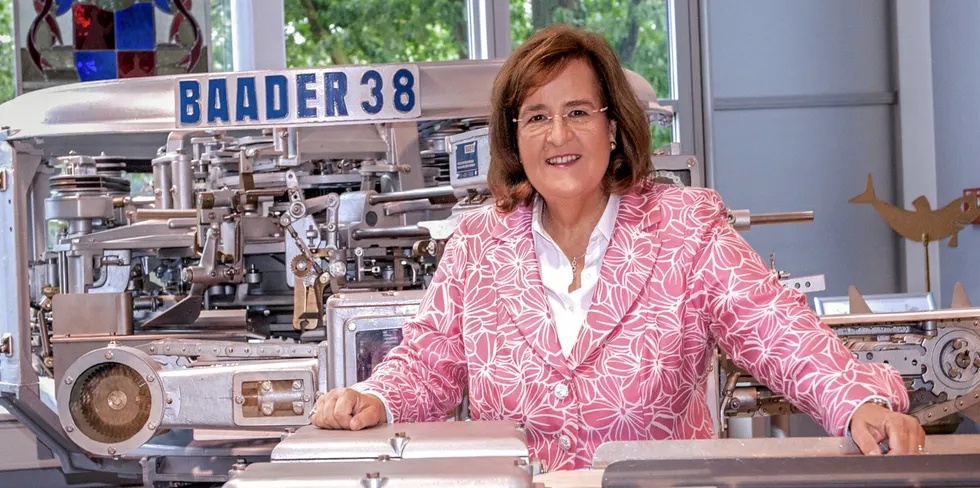 Petra Baader, CEO of the German fish processing equipment supplier.